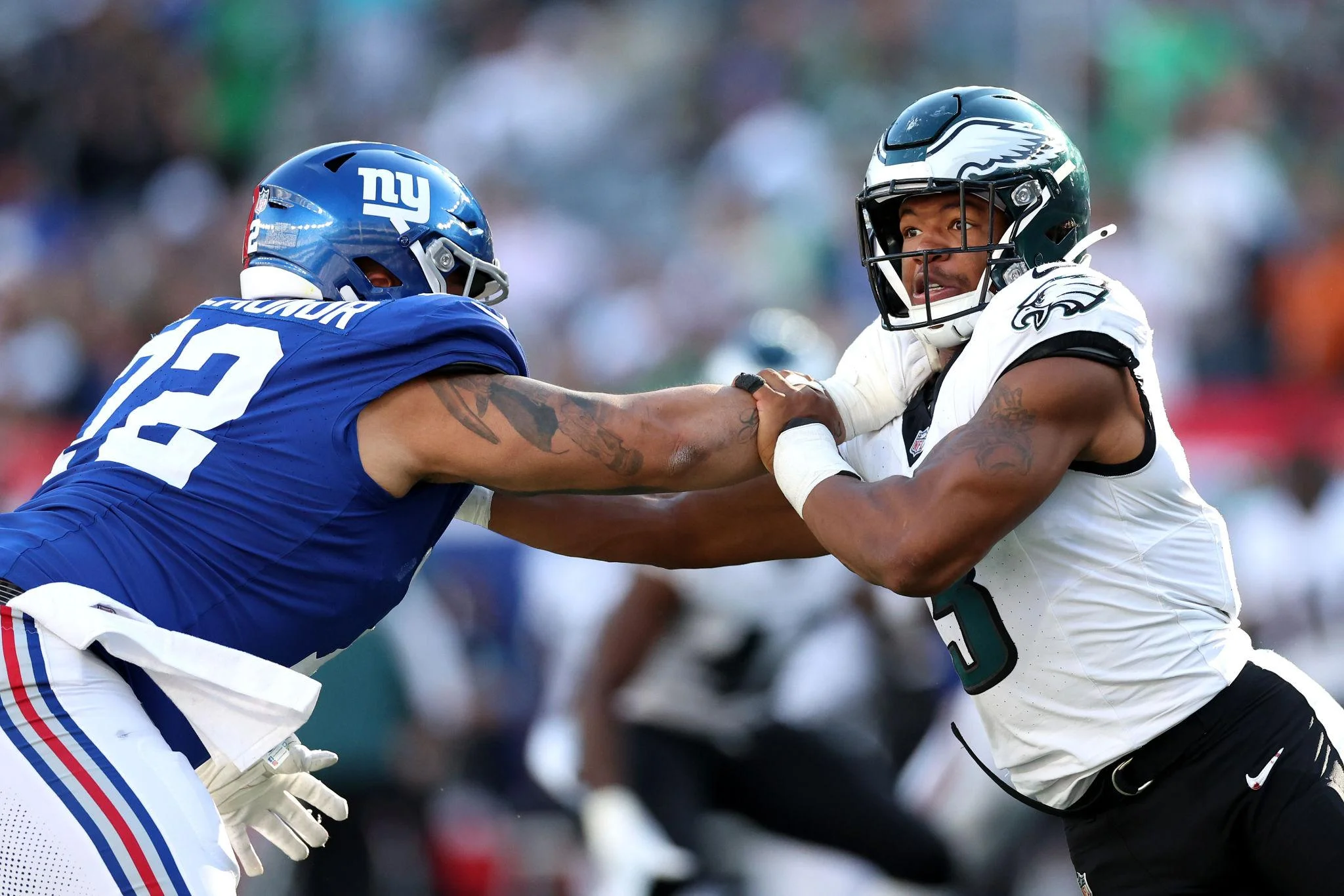 Philadelphia Eagles vs New York Giants Match Player Stats