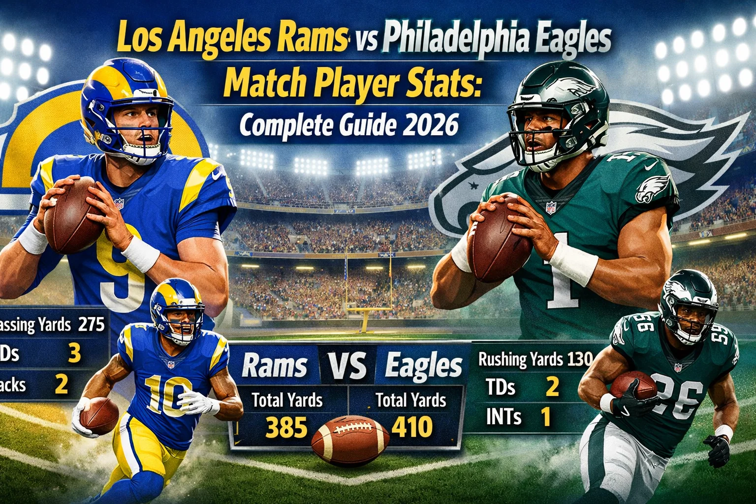 Los Angeles Rams vs Philadelphia Eagles Match Player Stats