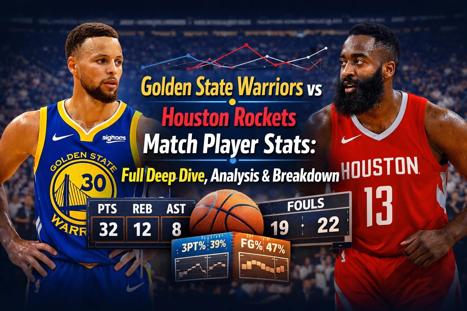 golden state warriors vs houston rockets match player stats