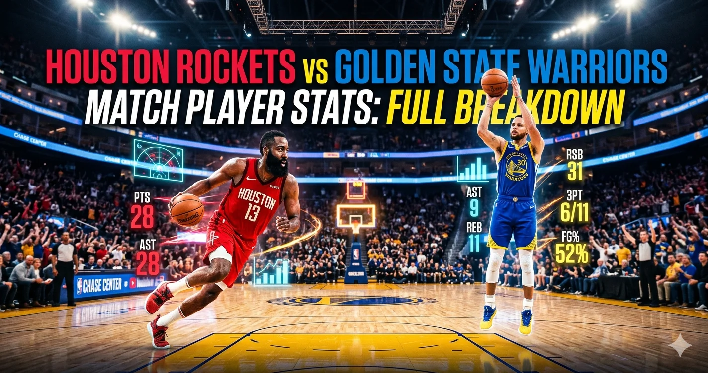 houston rockets vs golden state warriors match player stats