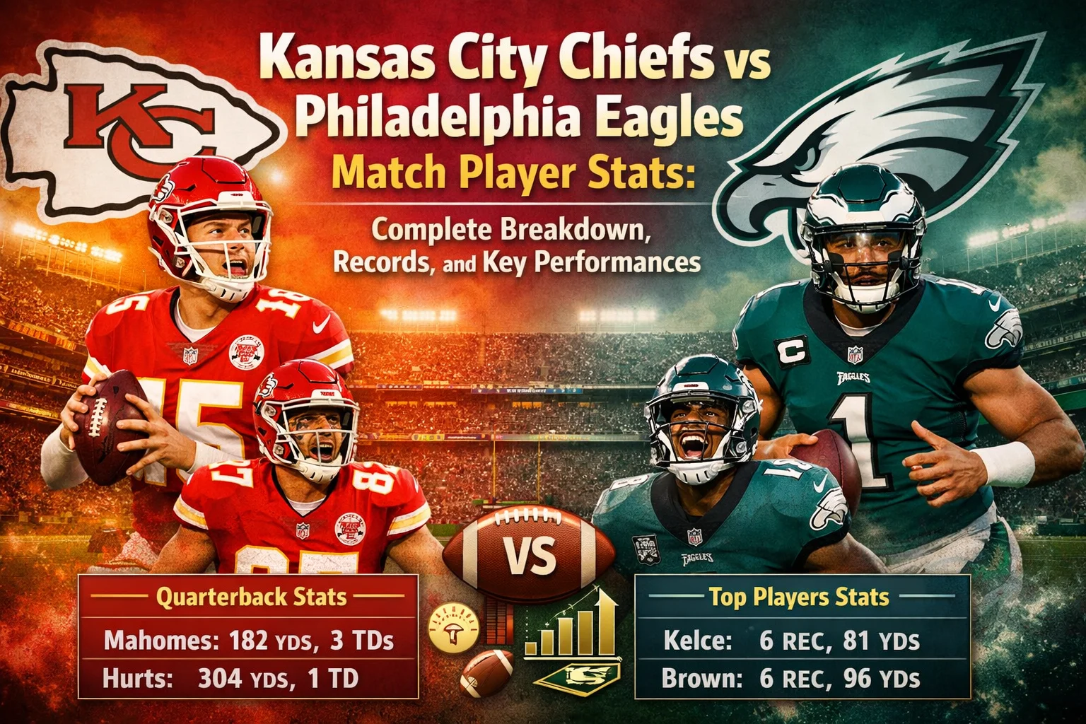 kansas city chiefs vs philadelphia eagles match player stats