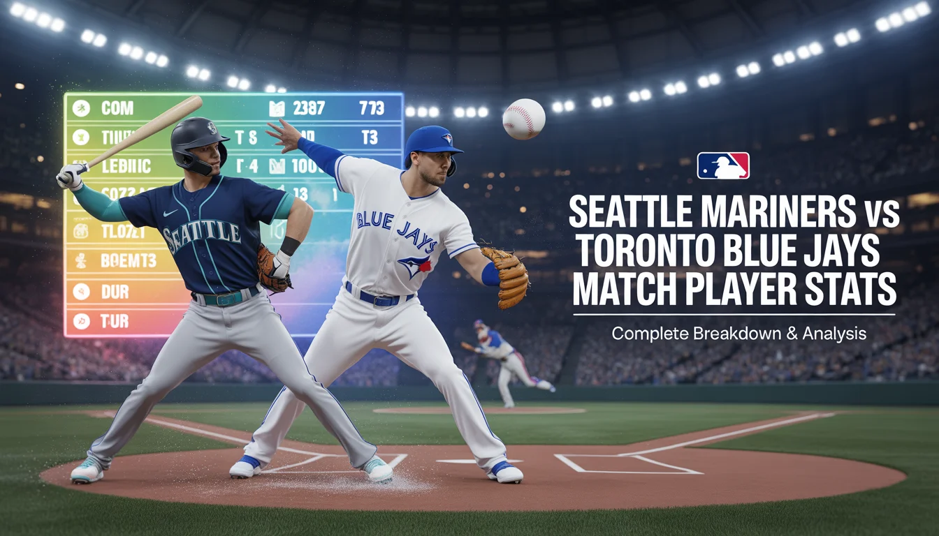 Seattle Mariners vs Toronto Blue Jays Match Player Stats