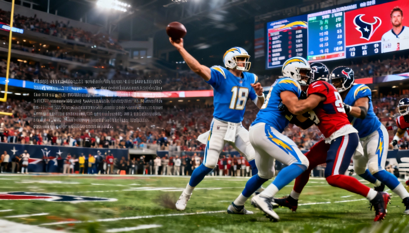 Chargers vs Texans Match Player Stats